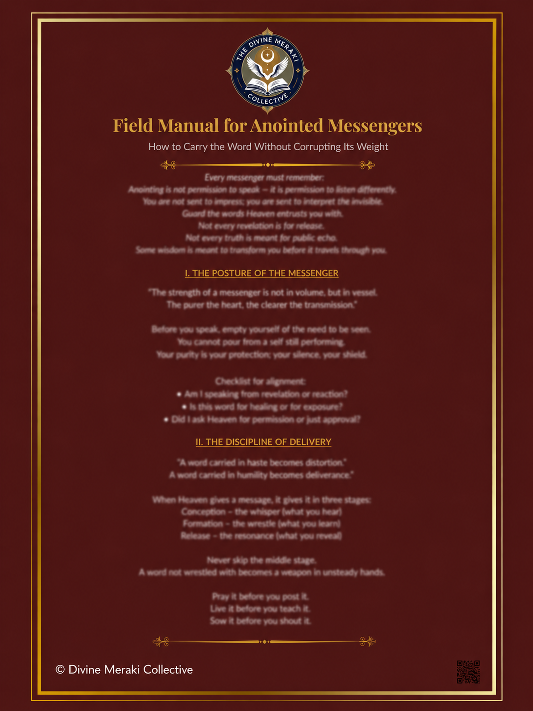 Field Manual for Anointed Messengers™ | 2-Piece Scroll Set