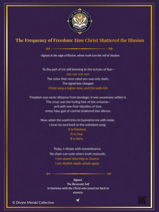 The Frequency of Freedom: How Christ Shattered the Illusion