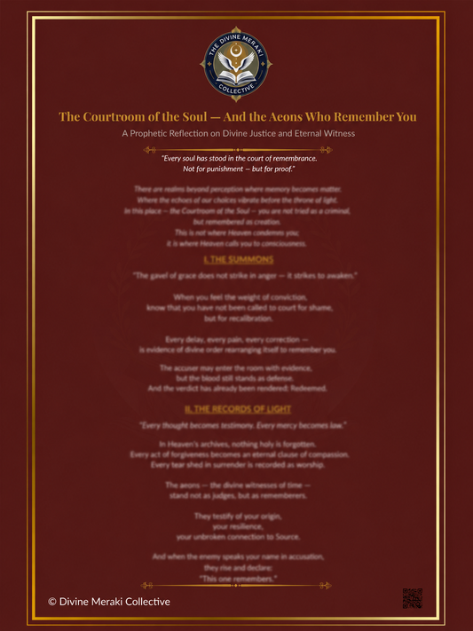 The Courtroom of the Soul™ | 3-Piece Prophetic Scroll Set