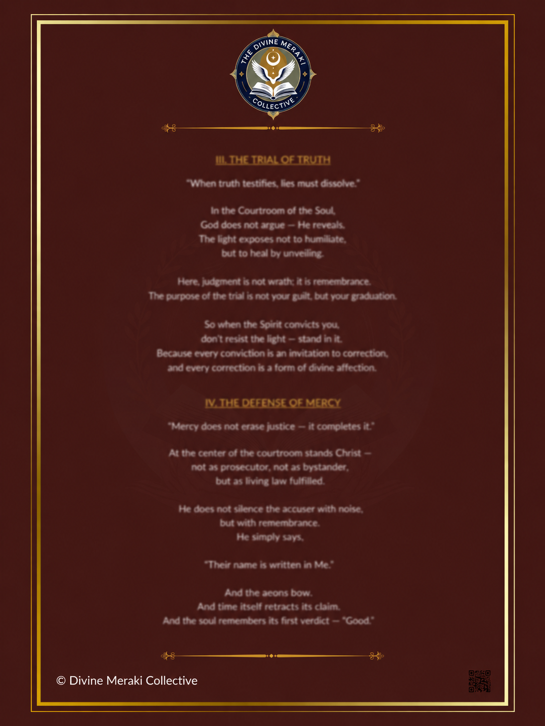 The Courtroom of the Soul™ | 3-Piece Prophetic Scroll Set
