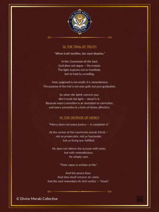The Courtroom of the Soul™ | 3-Piece Prophetic Scroll Set