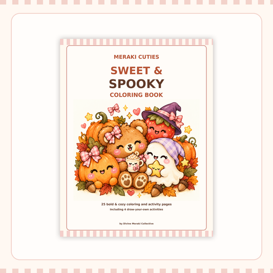Sweet & Spooky Coloring Book | 25 Printable Coloring & Activity Pages